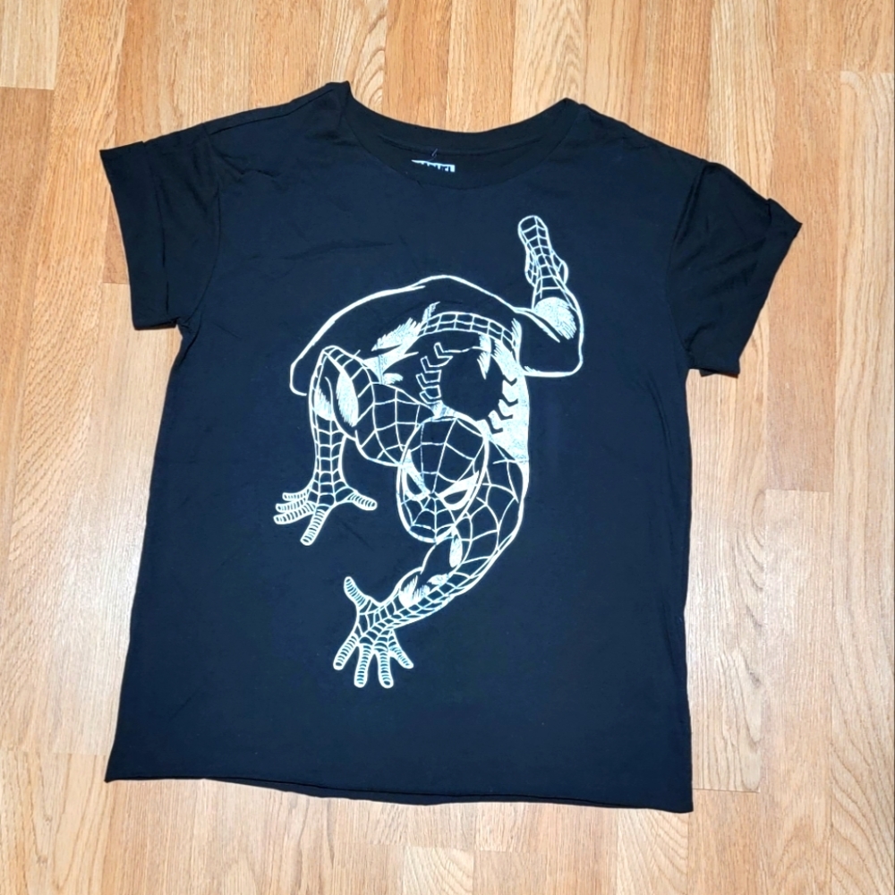 XL Black Spiderman Marvel t-shirt
